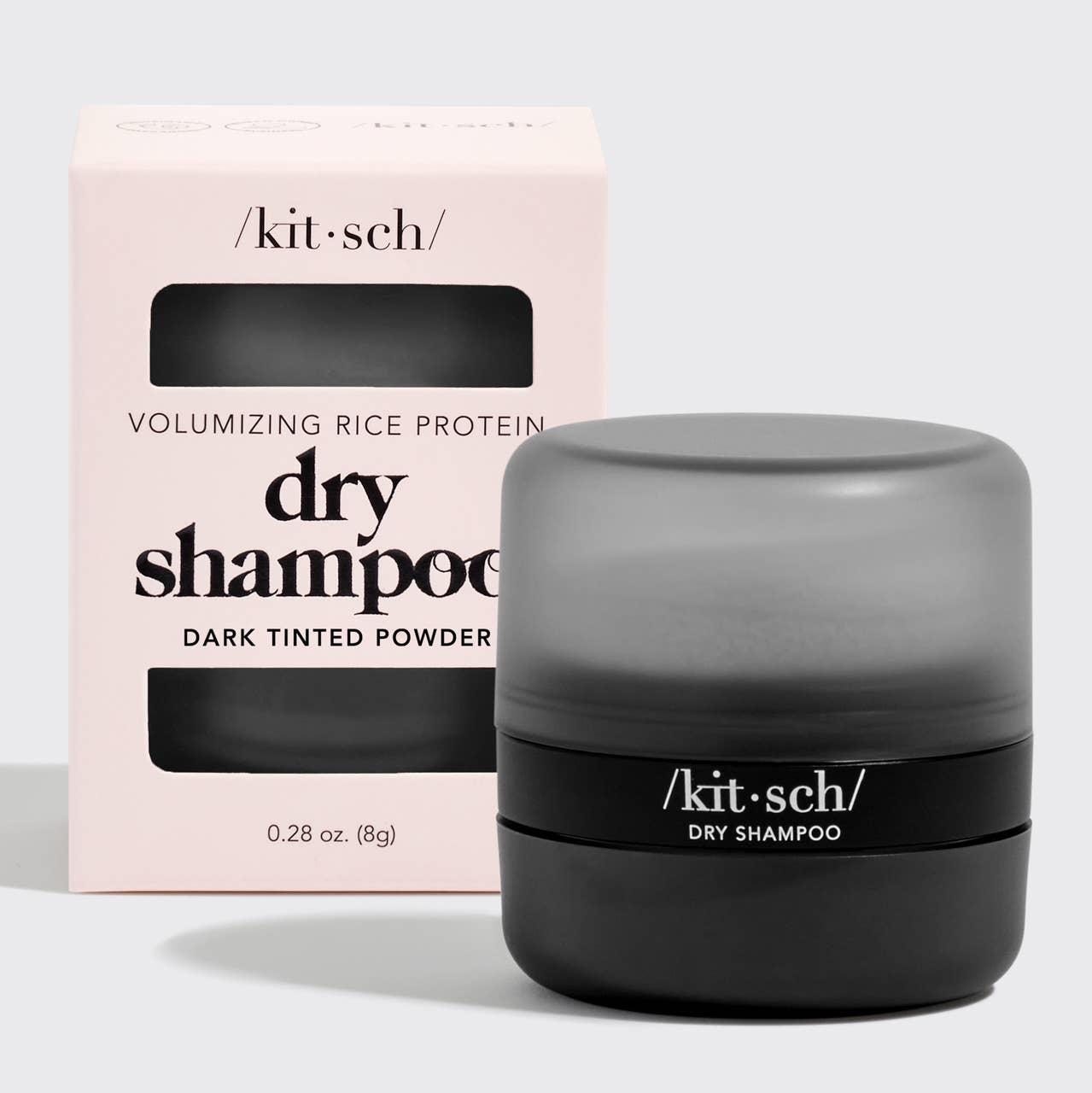 Volumizing Rice Protein Dry Shampoo - Dark Tinted Powder - Naturelle Beauty