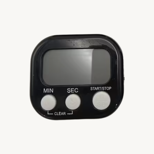 Digital timer with magnet - black