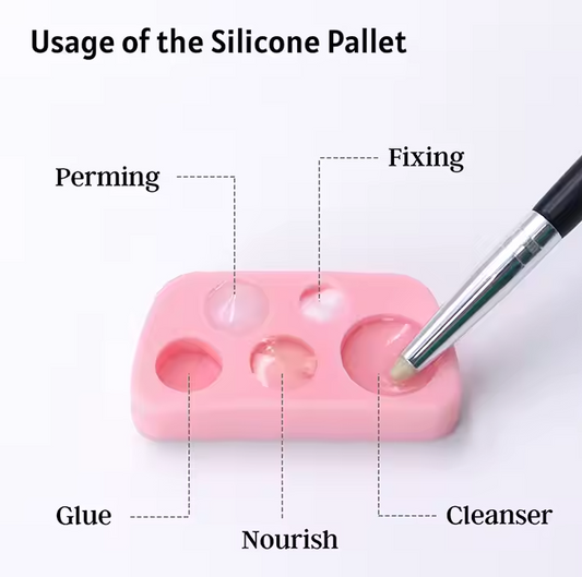 Silicone palette for lash lift and brow lamination