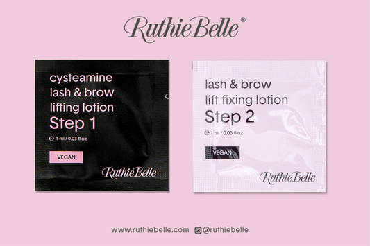 Cysteamine Lash & Brow Lift – Tester step 1 & 2