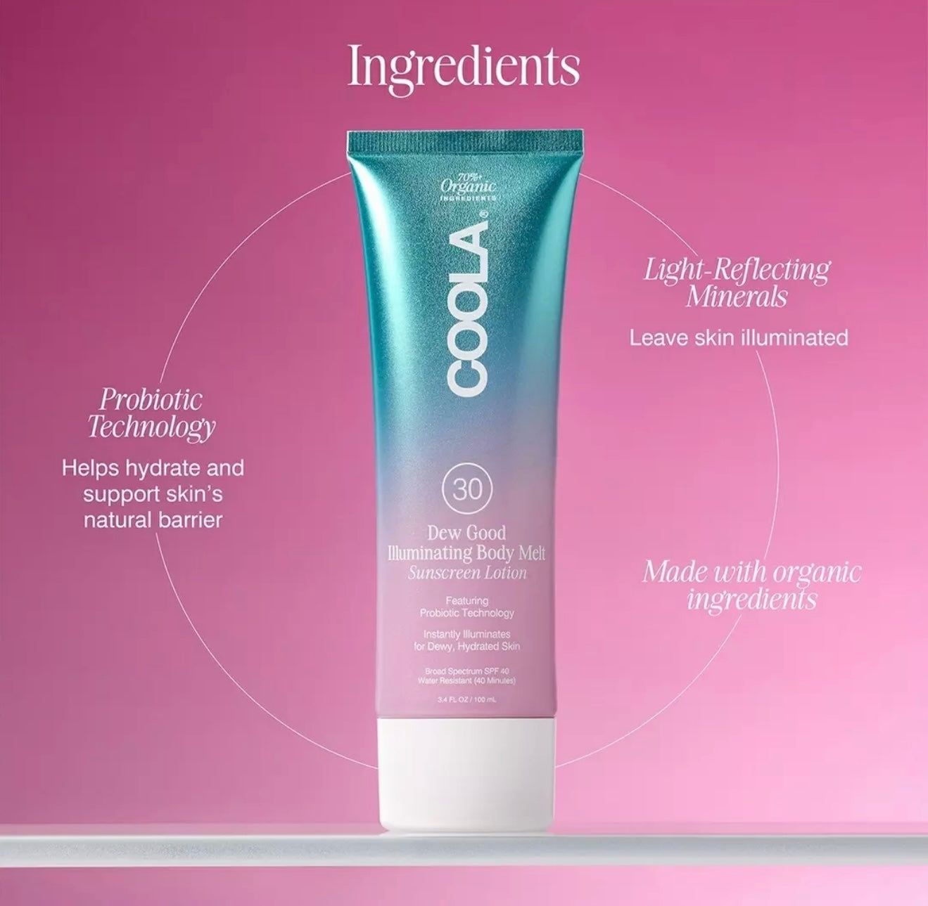 COOLA Dew Good Illuminating Body Melt SPF30
