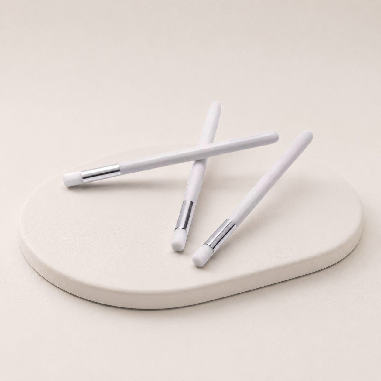 White Cleansing Brushes – 5 stk