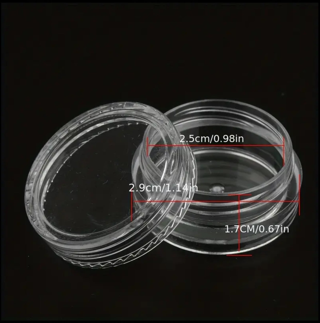 Tomme plastkrukker 5g
