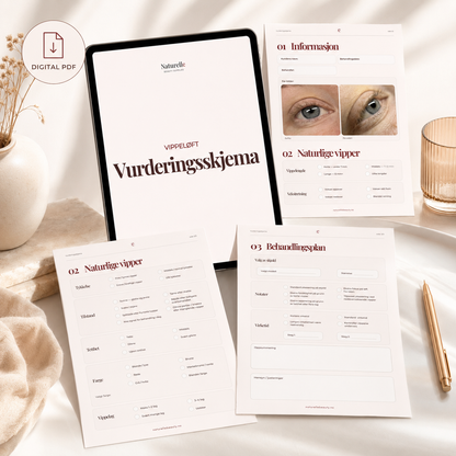 Vippeløft vurderingsskjema – redigerbar mal + PDF