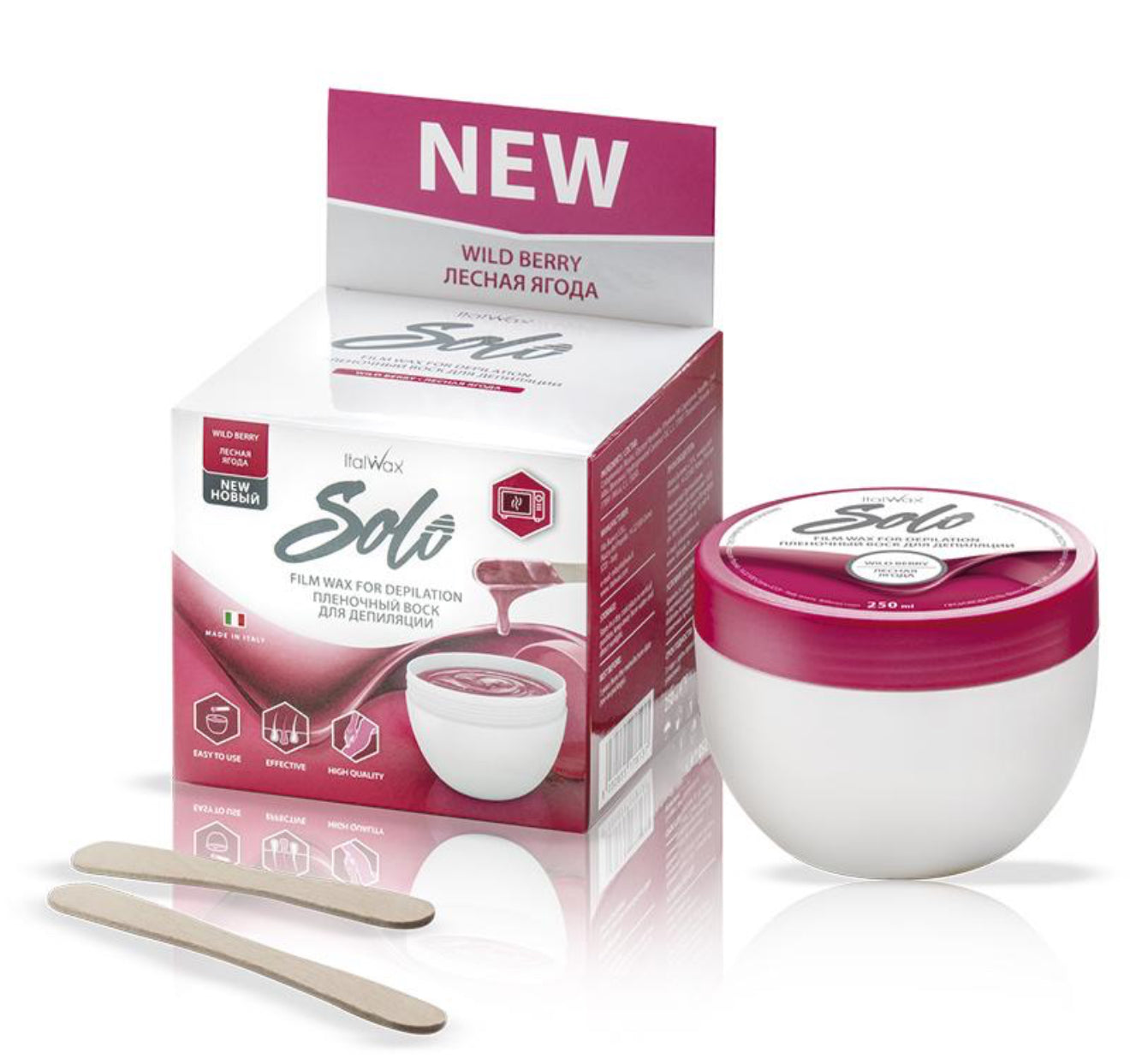 Italwax SOLO Filmvoks – Wild Berry (250ml) - Naturelle Beauty
