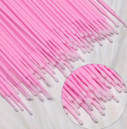 Mikrobørster - Rosa | 100 stk
