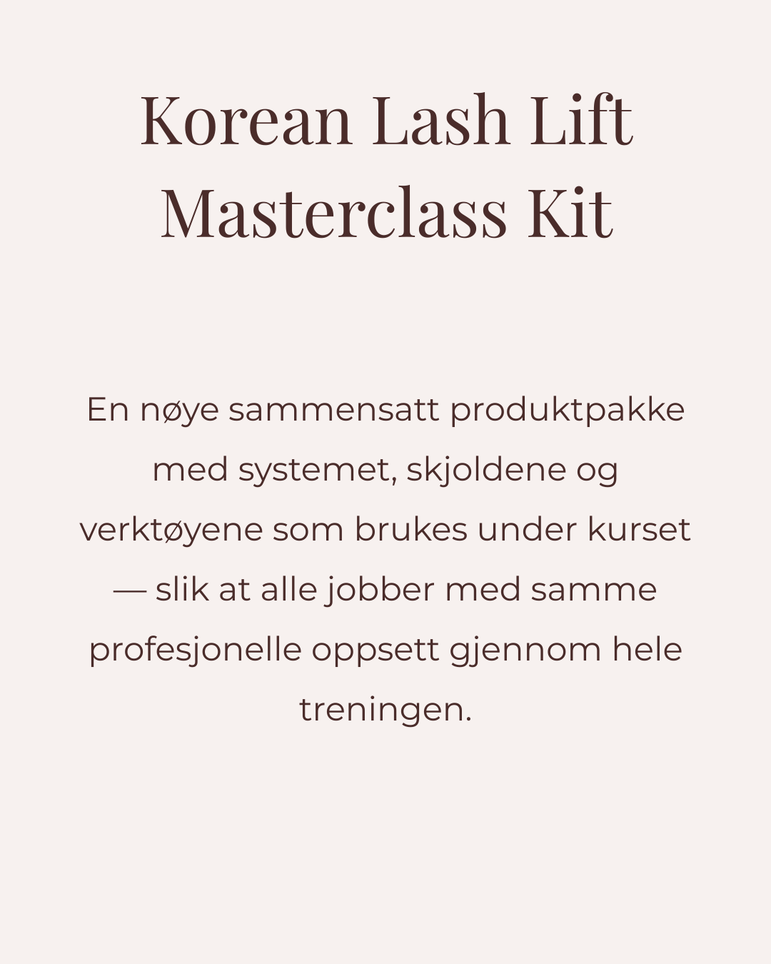 Korean Lash Lift Masterclass Add-ons