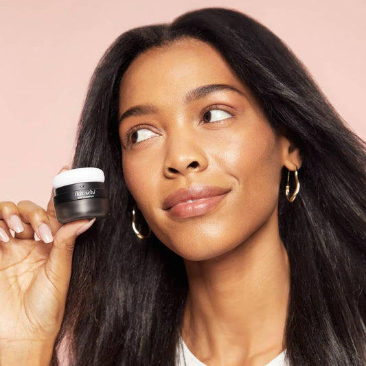 Volumizing Rice Protein Dry Shampoo - Dark Tinted Powder - Naturelle Beauty